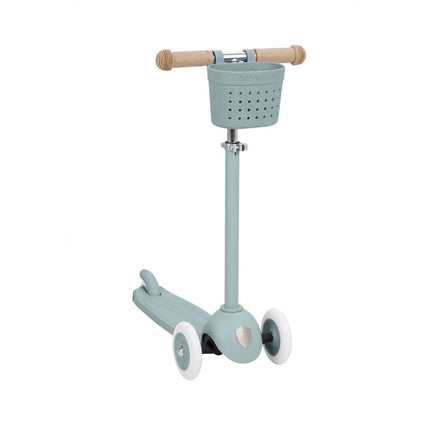 Banwood Kinderstep Eco Teal met Mandje koop je bij Babywinkel