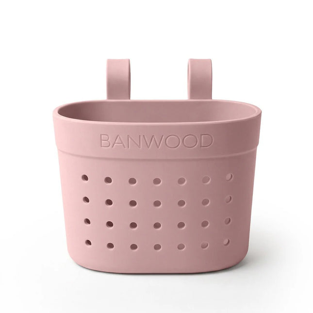 Banwood Kinderstep- en Fietsmandje Pin & Ride Dusty Rose koop je bij Babywinkel