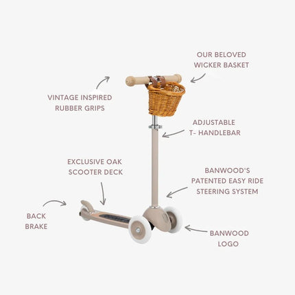 Banwood Kinderstep Mandje Beige koop je bij Babywinkel