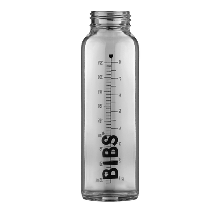 BIBS Babyfles Glas 225ml Baby Blue - BIBS - Babywinkel - 5713795238705