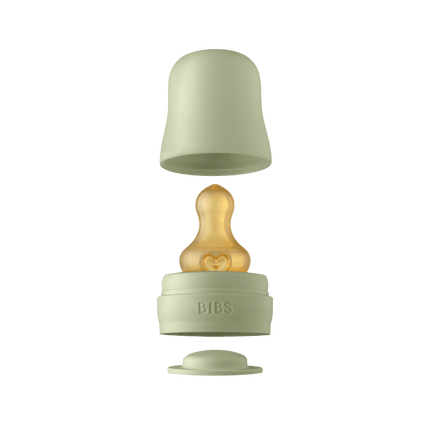 BIBS Babyfles Glas 225ml Sage - BIBS - Babywinkel - 5713795220939