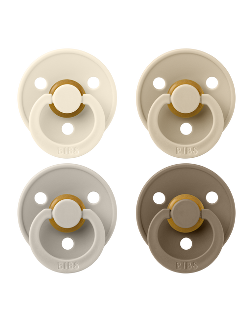 BIBS Speen Maat 1 Colour Ivory/Sand/Vanilla/Dark Oak 4St