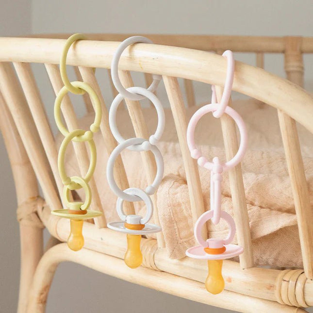 BIBS Speelringen Blush/Woodchuck/Ivory 12st koop je bij Babywinkel