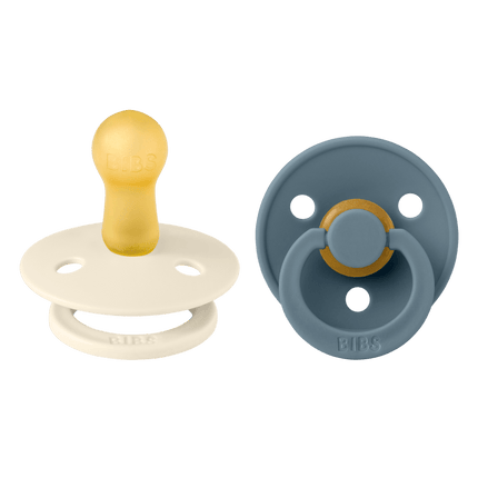 BIBS Speen Maat 1 Latex Ivory/Petrol 2st - BIBS - Babywinkel - 5713795200313