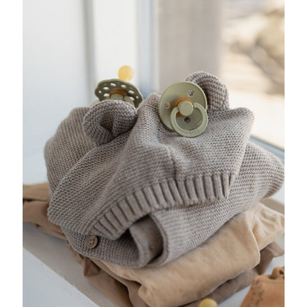 BIBS Speen Maat 1 Latex Khaki/Dusty Blue 2st - BIBS - Babywinkel - 5713795236671