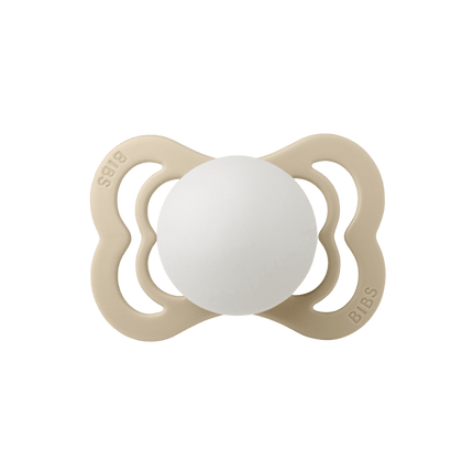 BIBS Speen Maat 2 Blush Night/Vanilla Night Supreme Silicone 2st - BIBS - Babywinkel - 5713795222537