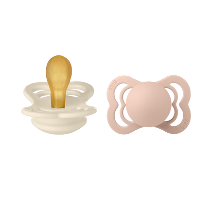 BIBS Speen Maat 2 Ivory/Blush Supreme Latex 2st - BIBS - Babywinkel - 5713795198276