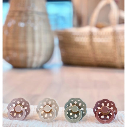 BIBS Speen Maat 2 Latex Boheme Ivory koop je bij Babywinkel