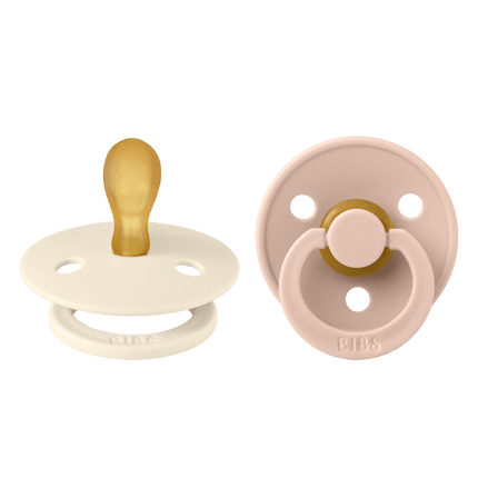 BIBS Speen Maat 2 Latex Symmetric Ivory/Blush 2st - BIBS - Babywinkel - 5713795242399