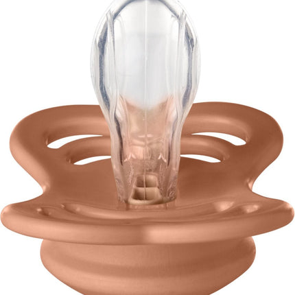 BIBS Speen Maat 2 Peach Supreme Silicone - BIBS - Babywinkel - 5713795219094