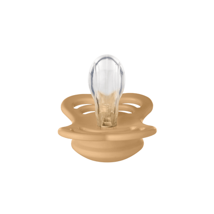 BIBS Speen Maat 2 Silicone Supreme Desert Sand/Sunshine 2st - BIBS - Babywinkel - 5713795230297