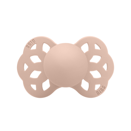 BIBS Speen Maat 2 Silicone Symmetrical Blush/Woodchuck 2st - BIBS - Babywinkel - 5713795243907