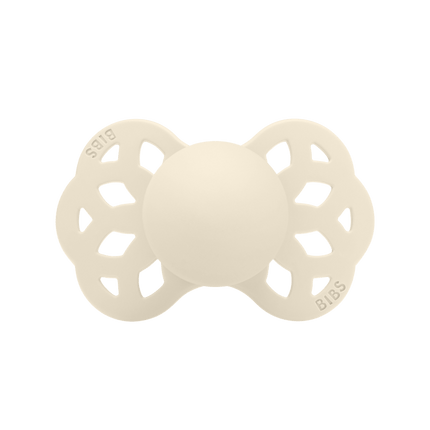 BIBS Speen Maat 2 Silicone Symmetrical Ivory/Sage 2st - BIBS - Babywinkel - 5713795246533