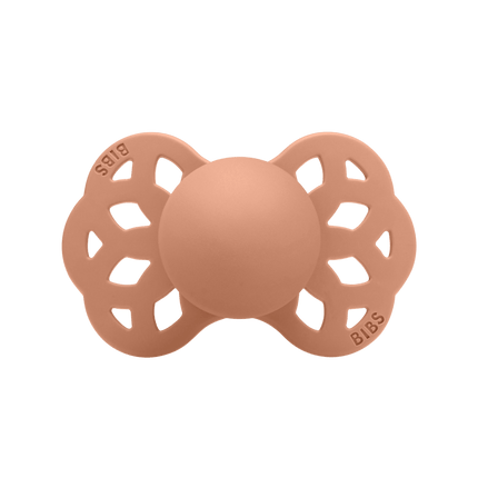 BIBS Speen Maat 2 Silicone Symmetrical Vanilla/Peach 2st - BIBS - Babywinkel - 5713795243822