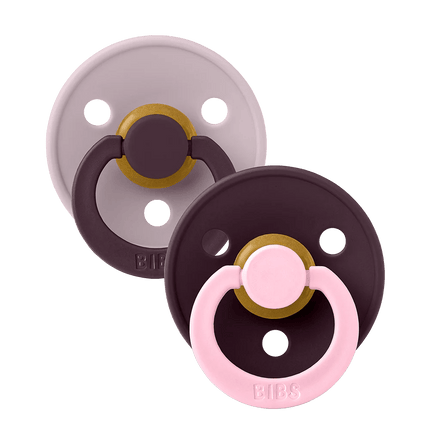 BIBS Spenen Pacifier Studio Fusion 2 pack Dusky lilac/Plum Speenmaat 1 koop je bij Babywinkel
