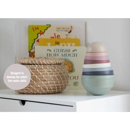 BIBS Stapeltoren Pastel Rainbow - BIBS - Babywinkel - 5713795226474