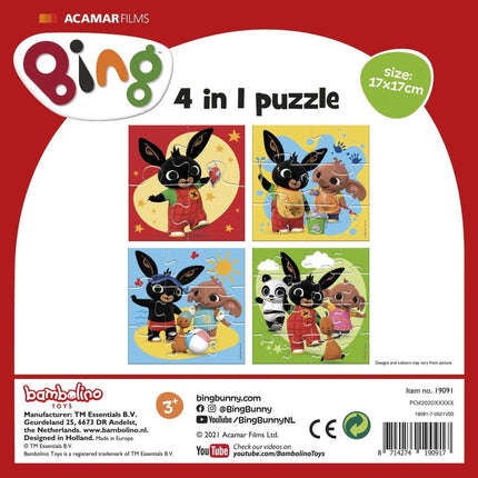 Bing 4 - In 1 Puzzel - Babywinkel - 8714274190917