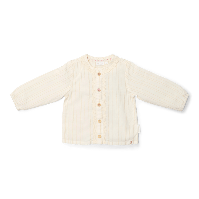 Blouse lange mouw Off White - Babywinkel - 8721122580929