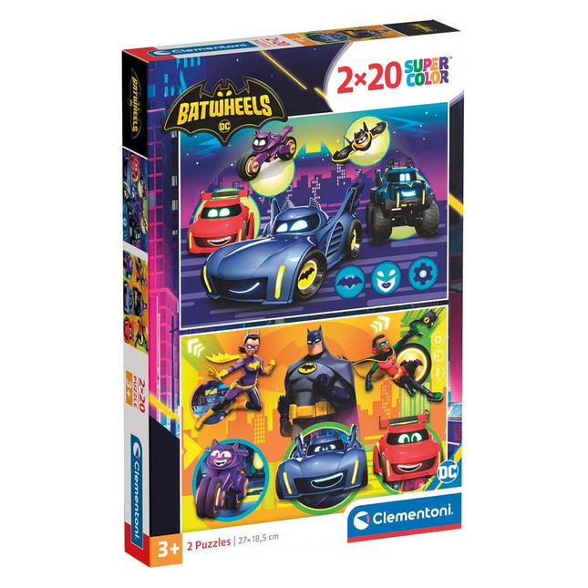 Clementoni Batwheels Puzzel 2x20st. - Babywinkel - 8005125248063