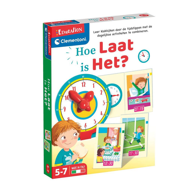 Clementoni Spelletje Klok Kijken koop je bij Babywinkel
