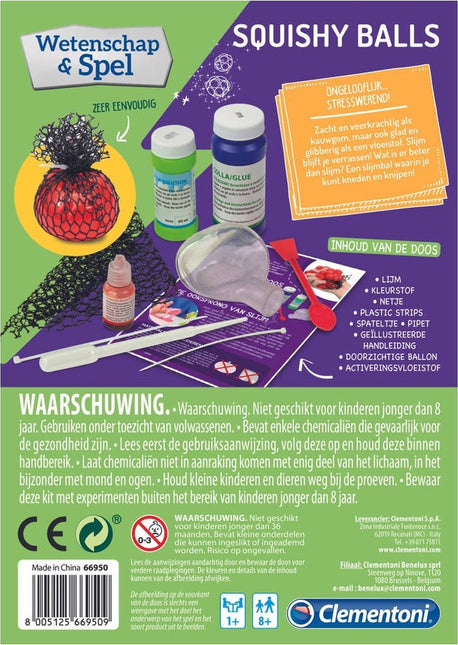 Clementoni Speelgoed Laboratorium Squishy Ballen Maken 10 Delig - Babywinkel - 8005125669509