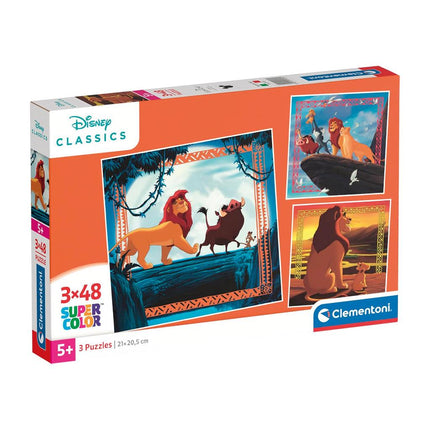 Clementoni The Lion King Puzzel 3x48st - Babywinkel - 8005125253234