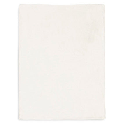 Deken Ledikant 100x150cm Basic Knit - Ivory/Coral Fleece - Babywinkel - 8717329379152