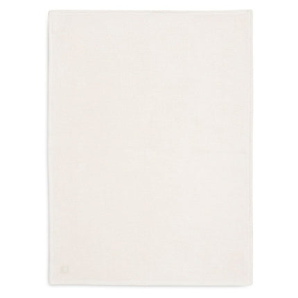 Deken Ledikant 100x150cm Basic Knit - Ivory/Coral Fleece - Babywinkel - 8717329379152