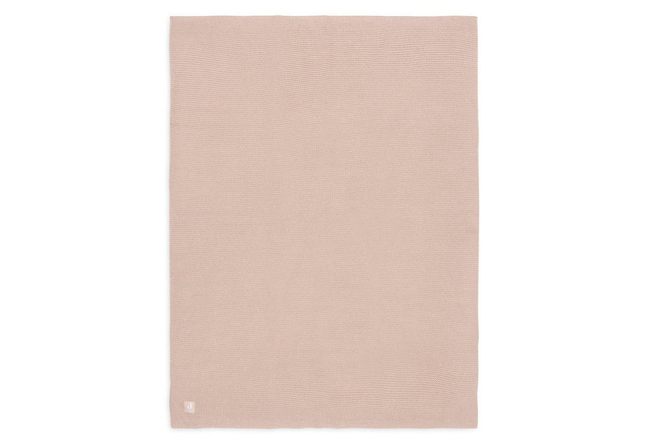 Jollein Ledikantdeken Basic Knit Wild Rose 100X150Cm koop je bij Babywinkel