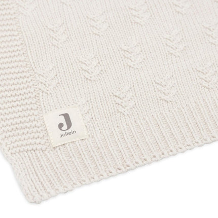 Deken Ledikant 100x150cm Grain Knit - Oatmeal - Babywinkel - 8717329377691
