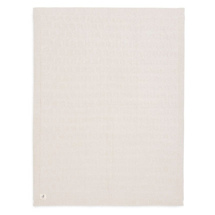 Deken Ledikant 100x150cm Grain Knit - Oatmeal - Babywinkel - 8717329377691