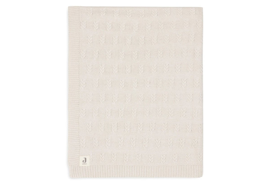 Deken Wieg 75x100cm Grain Knit - Oatmeal - Babywinkel - 8717329377622