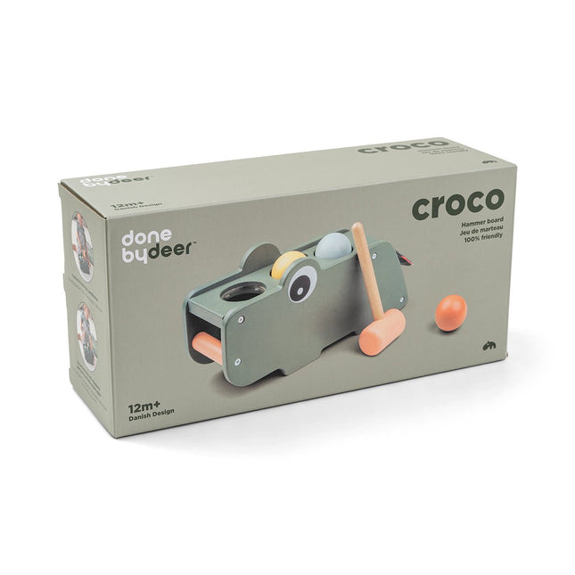 Done by Deer Houten Speelgoed Hamerbank Croco Green koop je bij Babywinkel
