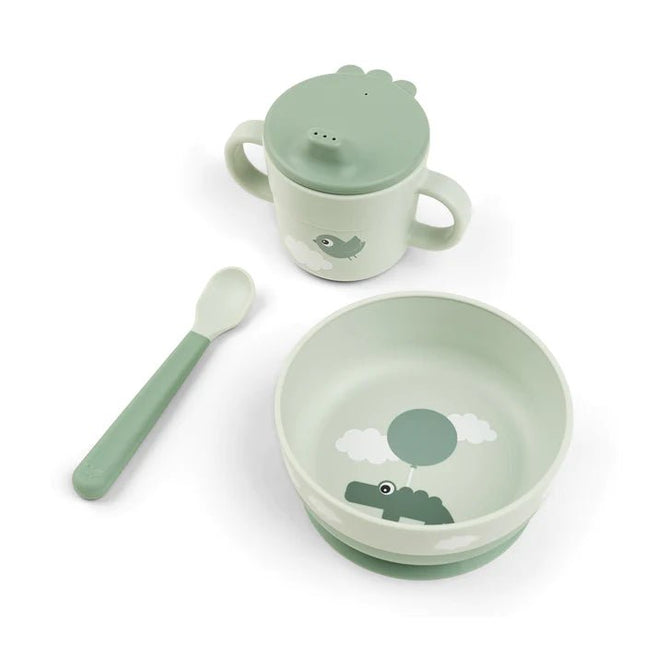 Done by Deer Kinderservies Happy Clouds Green koop je bij Babywinkel