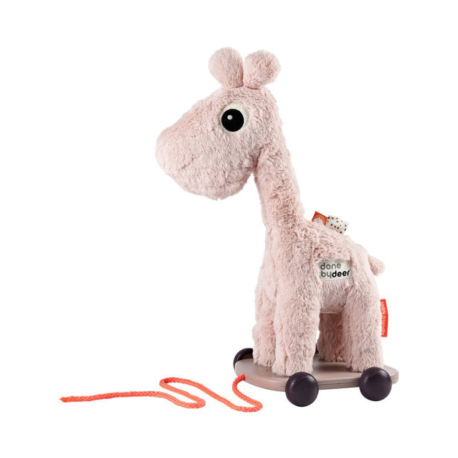 Done by Deer Knuffel Raffi Met Touw Powder - Done by Deer - Babywinkel - 5712643002734