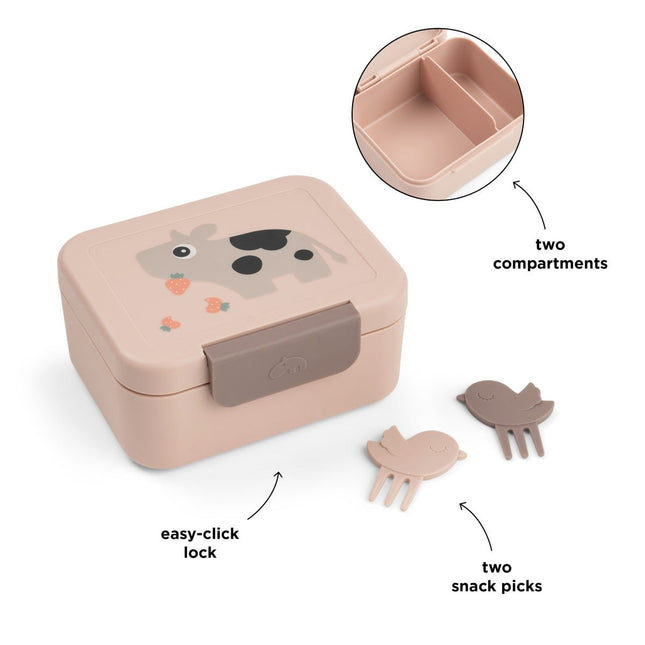 Done by Deer Lunchbox Incl. Snackprikkers Tiny Farm Powder koop je bij Babywinkel