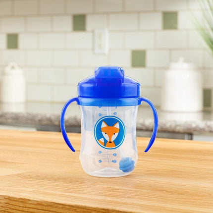 Dr. Brown's Eerste rietjesbeker blauw 270ml - Dr. Brown's - Babywinkel - 072239311400