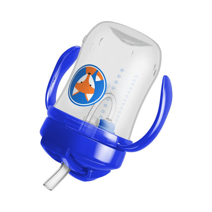 Dr. Brown's Eerste rietjesbeker blauw 270ml - Dr. Brown's - Babywinkel - 072239311400