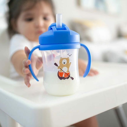 Dr. Brown's Eerste rietjesbeker blauw 270ml koop je bij Babywinkel