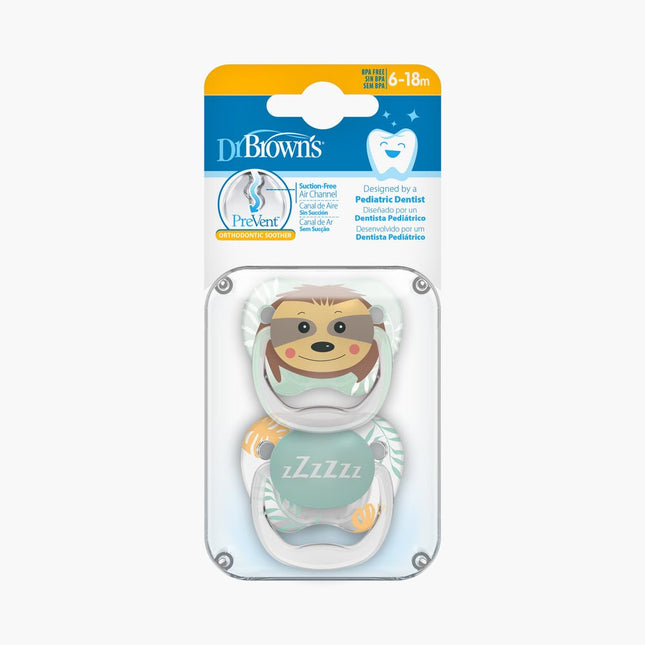 Dr. Brown's Speen Fase 2 Roze 2 - pack animal faces - Dr. Brown's - Babywinkel - 072239311943