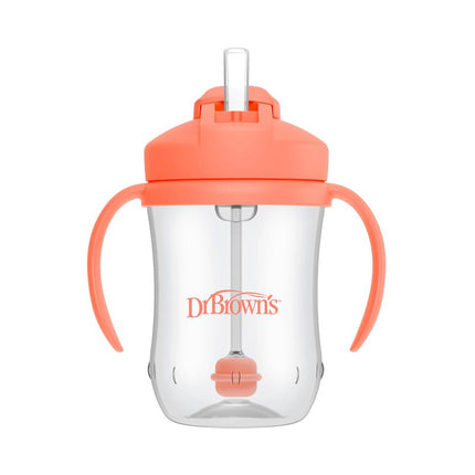 Dr. Brown's Baby's Eerste Rietjesbeker Coral 270ml