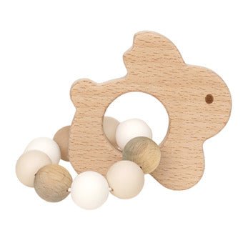 Eco Friendly Wooden Rabbit Teether - Babywinkel - 8711811113965