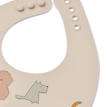 Ember Printed Bib 2 - pack Cats and Dogs / Sandy - Babywinkel - 5715493491758