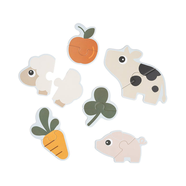 First jigsaw puzzle set Tiny farm - Babywinkel - 5712643057536