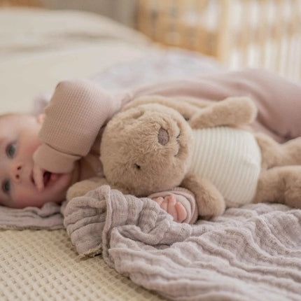 Flow Amsterdam Knuffel met Hartslag Milo Konijntje - Flow Amsterdam - Babywinkel - 8720726529044