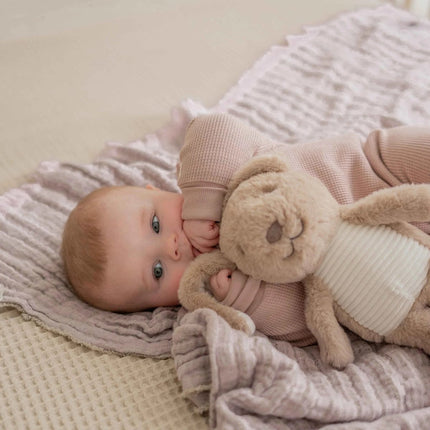 Flow Amsterdam Knuffel met Hartslag Milo Konijntje - Flow Amsterdam - Babywinkel - 8720726529044