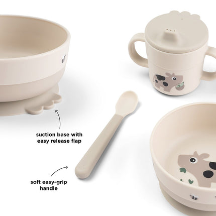 Foodie first meal set suction Tiny farm - Babywinkel - 5712643060116