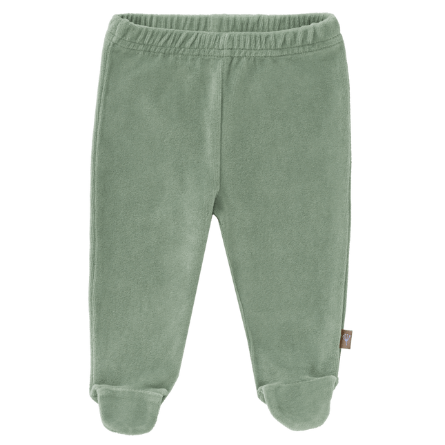 Fresk Baby Broekje Velours Met Voet Forest Green - Fresk - Babywinkel - 8720088954416
