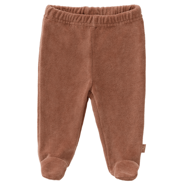 Fresk Baby Broekje Velours Met Voet Twany Brown koop je bij Babywinkel