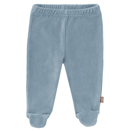 Fresk Baby Broekje Velours Met Voeten Blue Fog - Fresk - Babywinkel - 8720574694413
